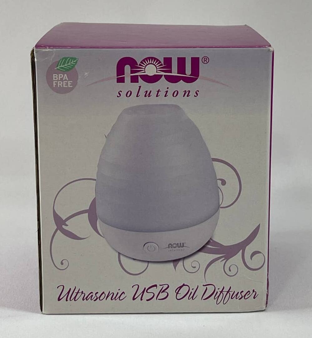 Now Solutions Ultrasonic USB Aromatherapy Oil Diffuser Heat Free Portable NEW